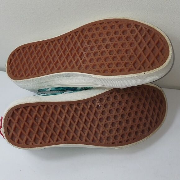 Vans Custom Palm Leaves Low Top Sneakers Sz 4.5 - Picture 8 of 9